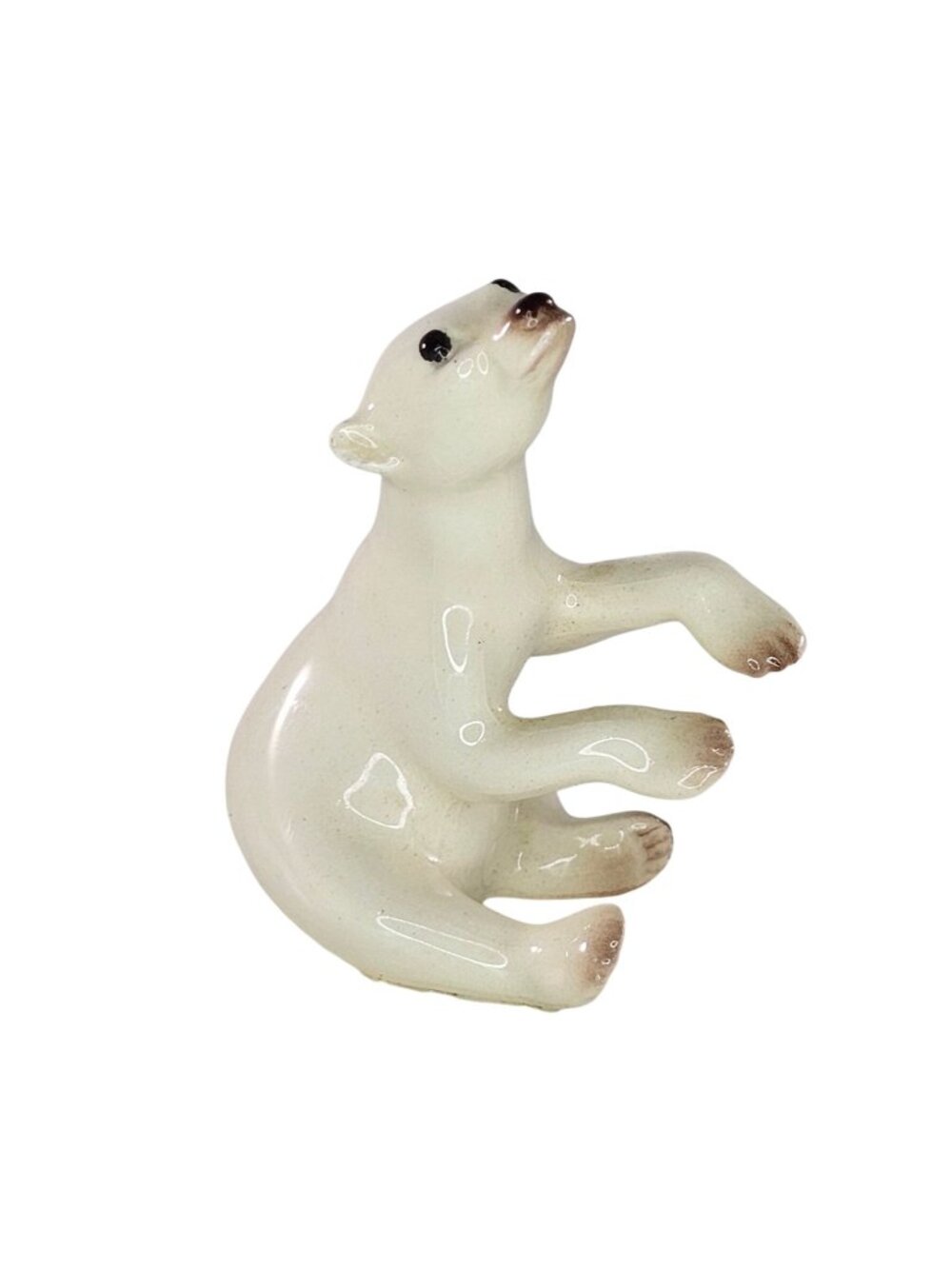 Hagen Renaker Piano Playing Polar Bear Miniature Figurine Ceramic *Chipped Ears*